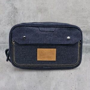 Jean Paul Gaultier Toiletry Bag Denim JPG Dopp Kit Travel Case Makeup Bag